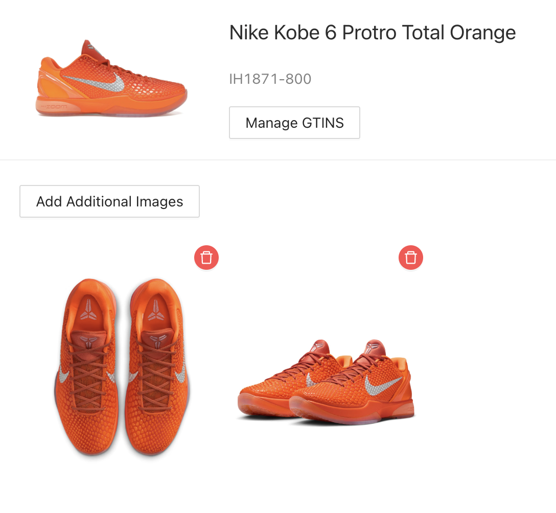 Multiple Product & Inventory Images